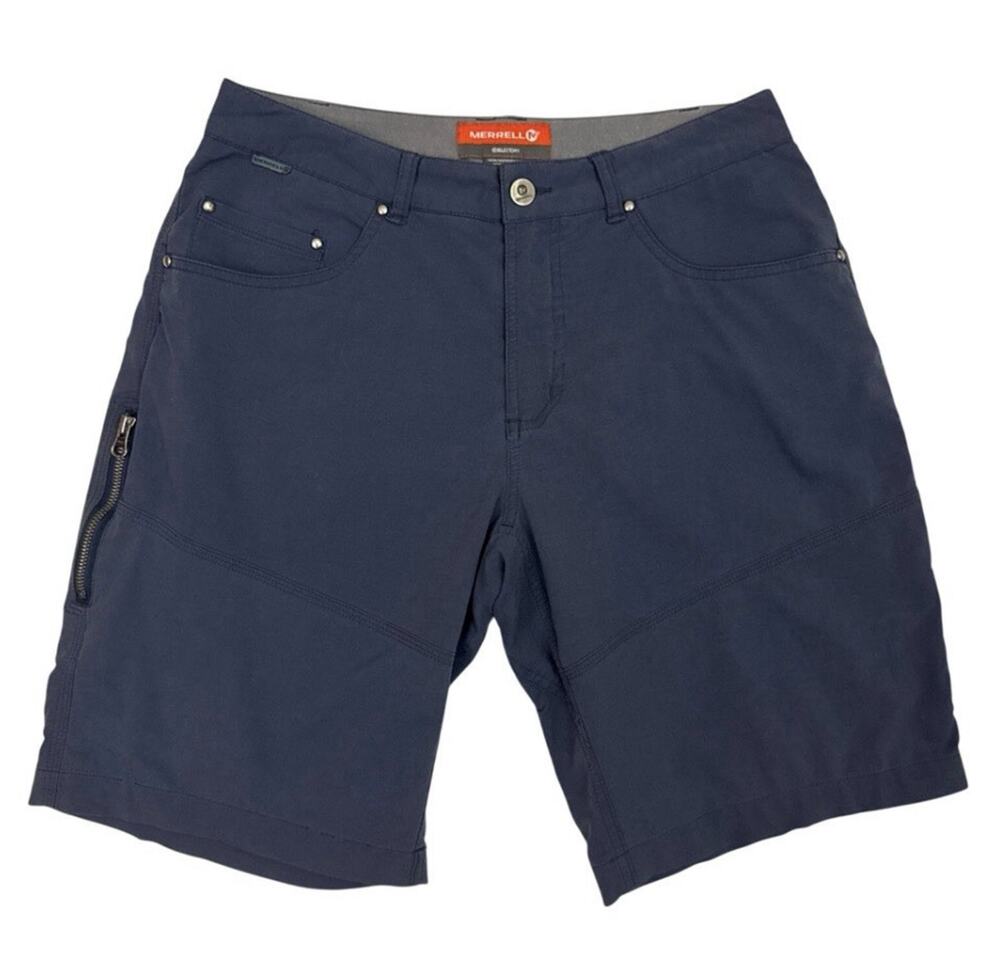 Merrell Hiking Shorts Mens 30 Blue Carpenter Cargo Stapleton Stretch‎ Select Dry
